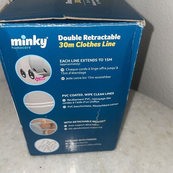 Minky Retractable Adjustable Compact Clothes Washing Drying Double Line - 30m - Picture 2 of 4